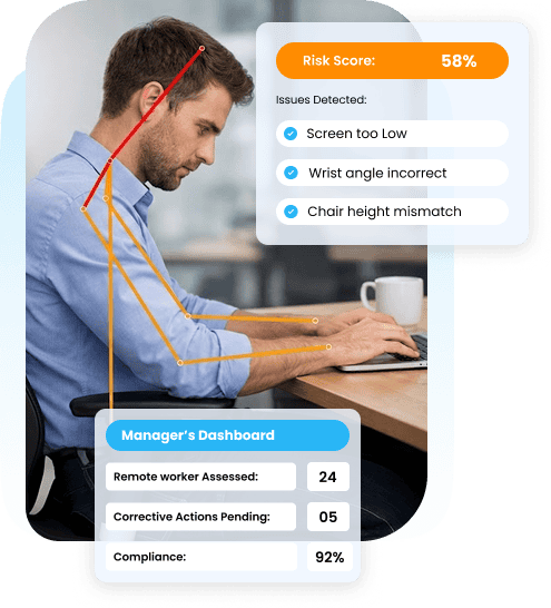 AI-Enabled DSE Risk Assessment for Remote and Hybrid Workers