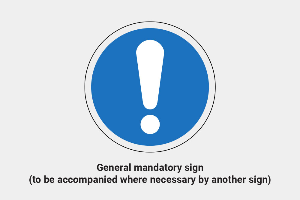 Blue Mandatory Signs