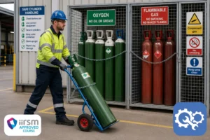 This IIRSM-approved Compressed Gas Cylinder Handling & Storage Safety Training gives staff clear, practical guidance on cylinder hazards, safe handling and storage, and emergency response.
