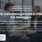 Course Announcement Back Care Management in Offices for Managers Training