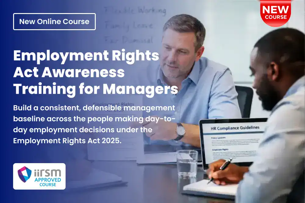Course Announcement Employment Rights Act Awareness Training for Managers