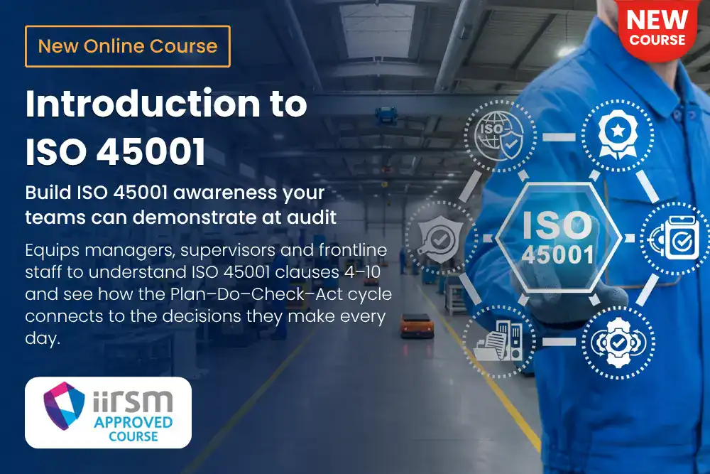 Course Announcement Introduction to ISO 45001