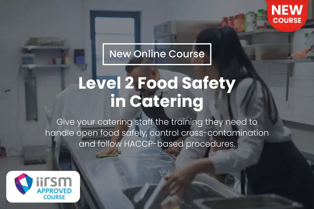Course Announcement Level 2 Food Safety in Catering