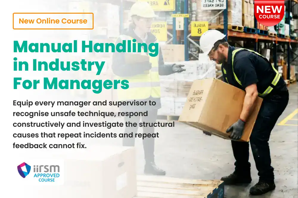 Course Announcement Manual Handling in Industry For Managers Training
