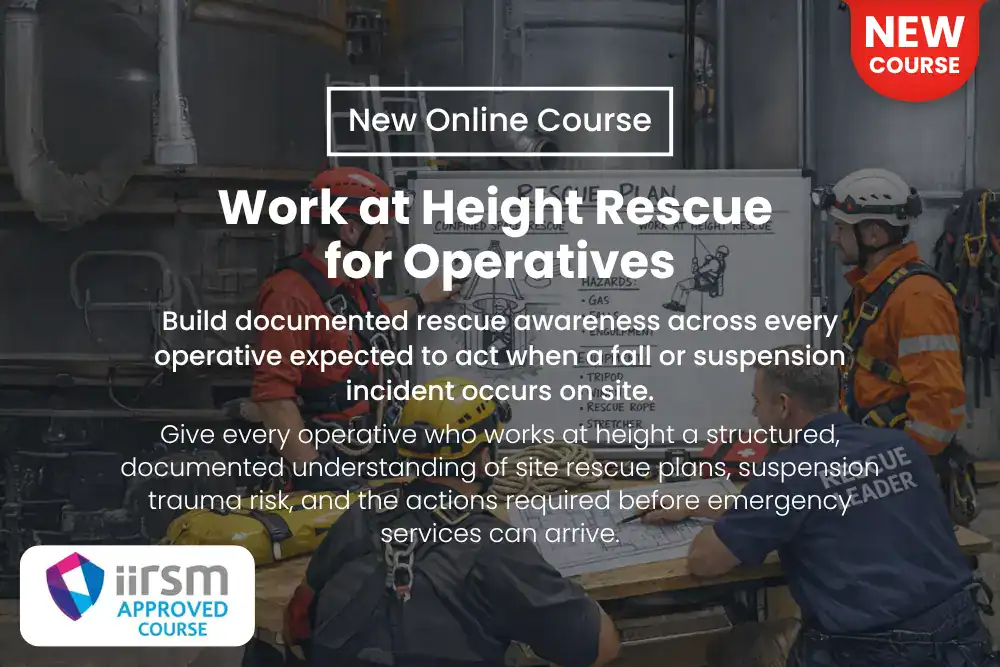 Course Announcement Work at Height Rescue for Operatives
