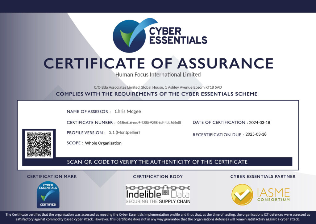 Cyber Essentials Scheme Certification 2024