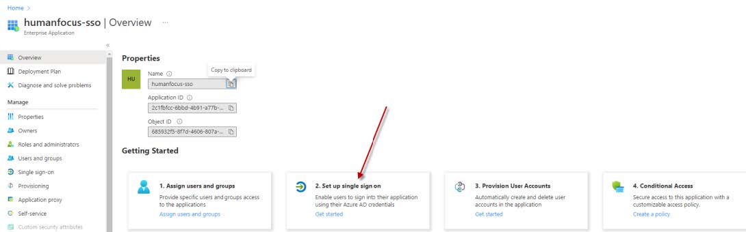 Single Sign ON (SSO) Set-up For Azure AD | Human Focus