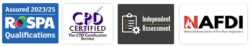 FDI rospa cpd independent assessment nafdi logos