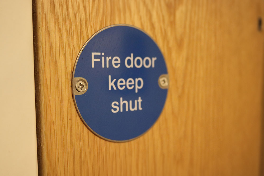 Fire door regulations in commercial building