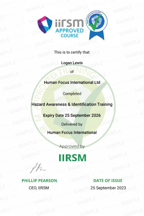 Hazard Awareness & Identification Training Certification