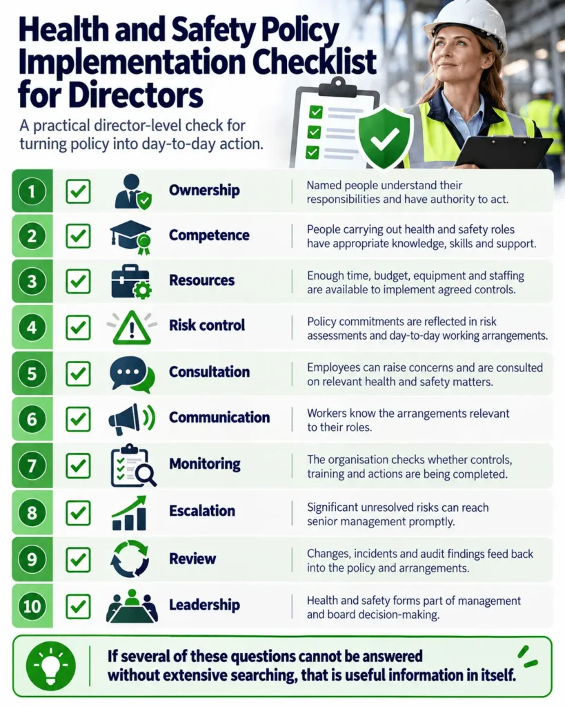 Health and Safety Policy e-checklist