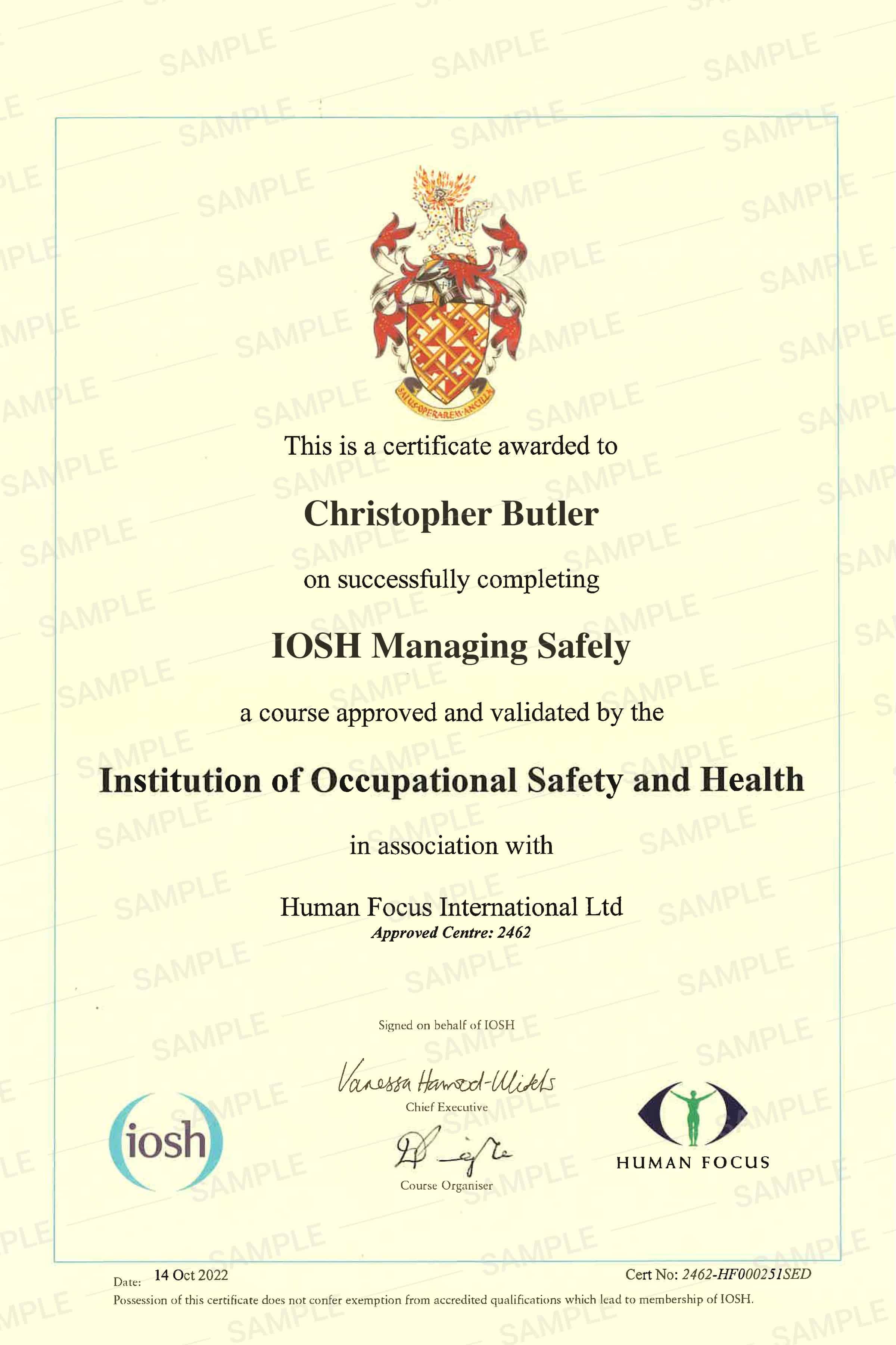 Iosh course shop