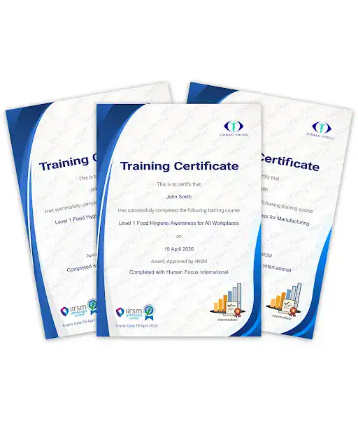 Level 1 Food Hygiene Courses Certificate 1