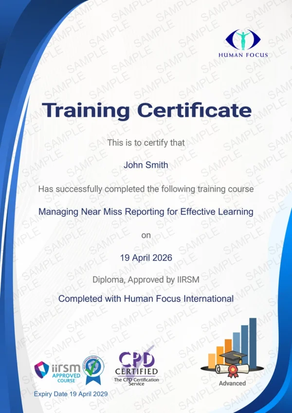 Managing NMR for Effective Learning Course Certificate