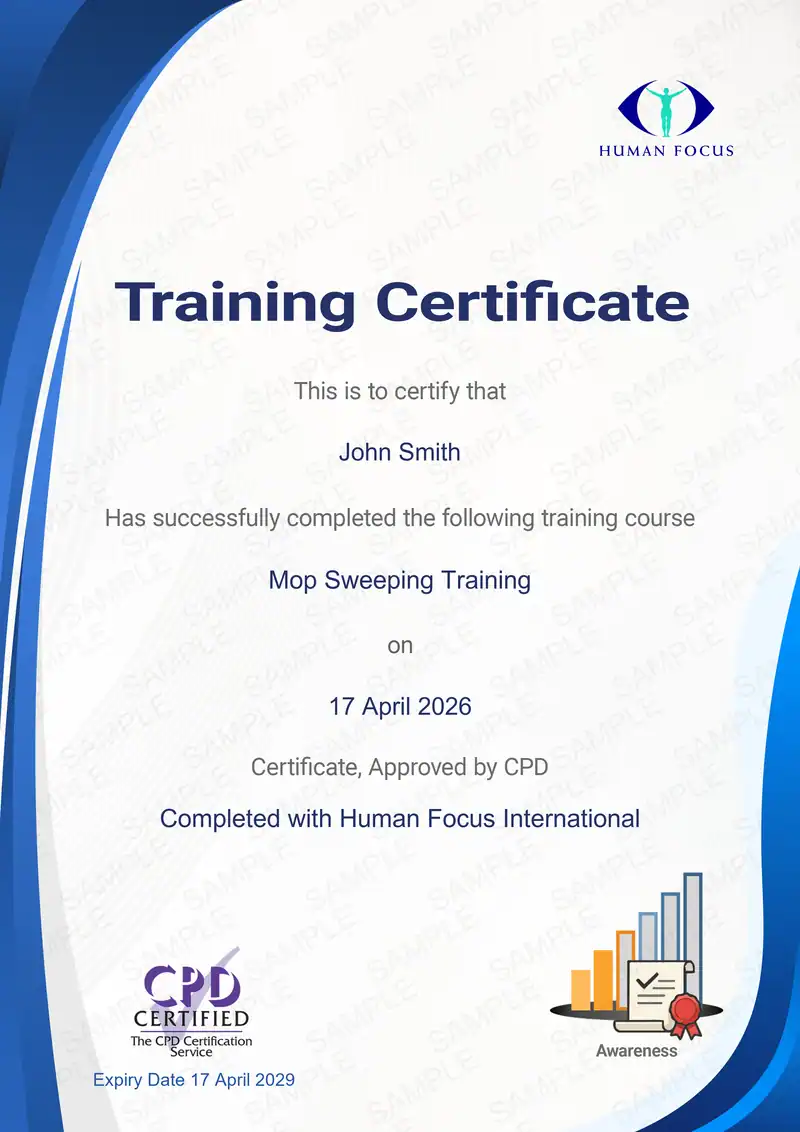 Mop Sweeping Certificate
