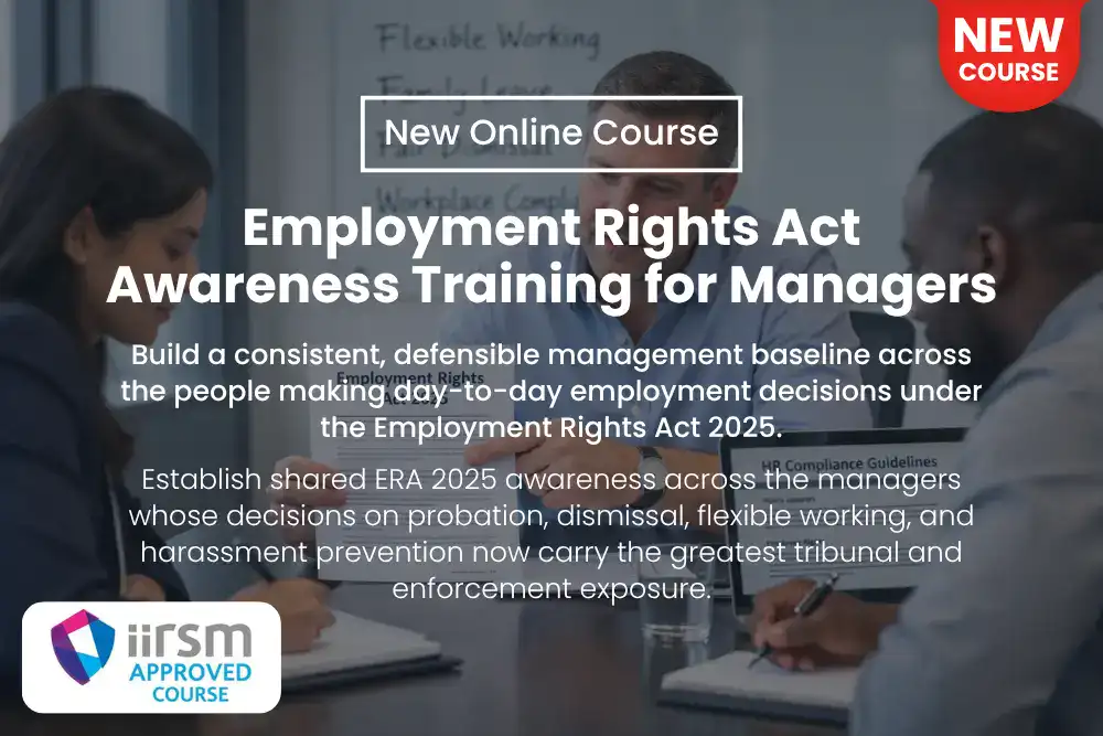 New Course Employment Rights Act Awareness Training for Managers