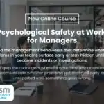 New Course Psychological Safety at Work for Managers