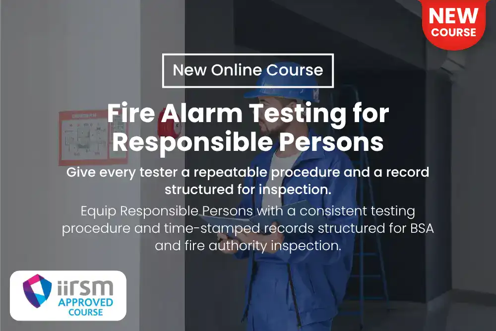 New Online Course Fire Alarm Testing for Responsible Persons