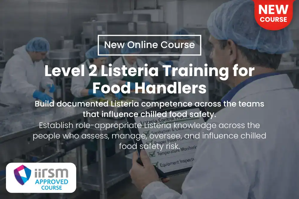 New Online Course Level 2 Listeria Training for Food Handlers