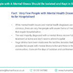 People with A Mental Illness Should Be Isolated and Kept in Secure Units