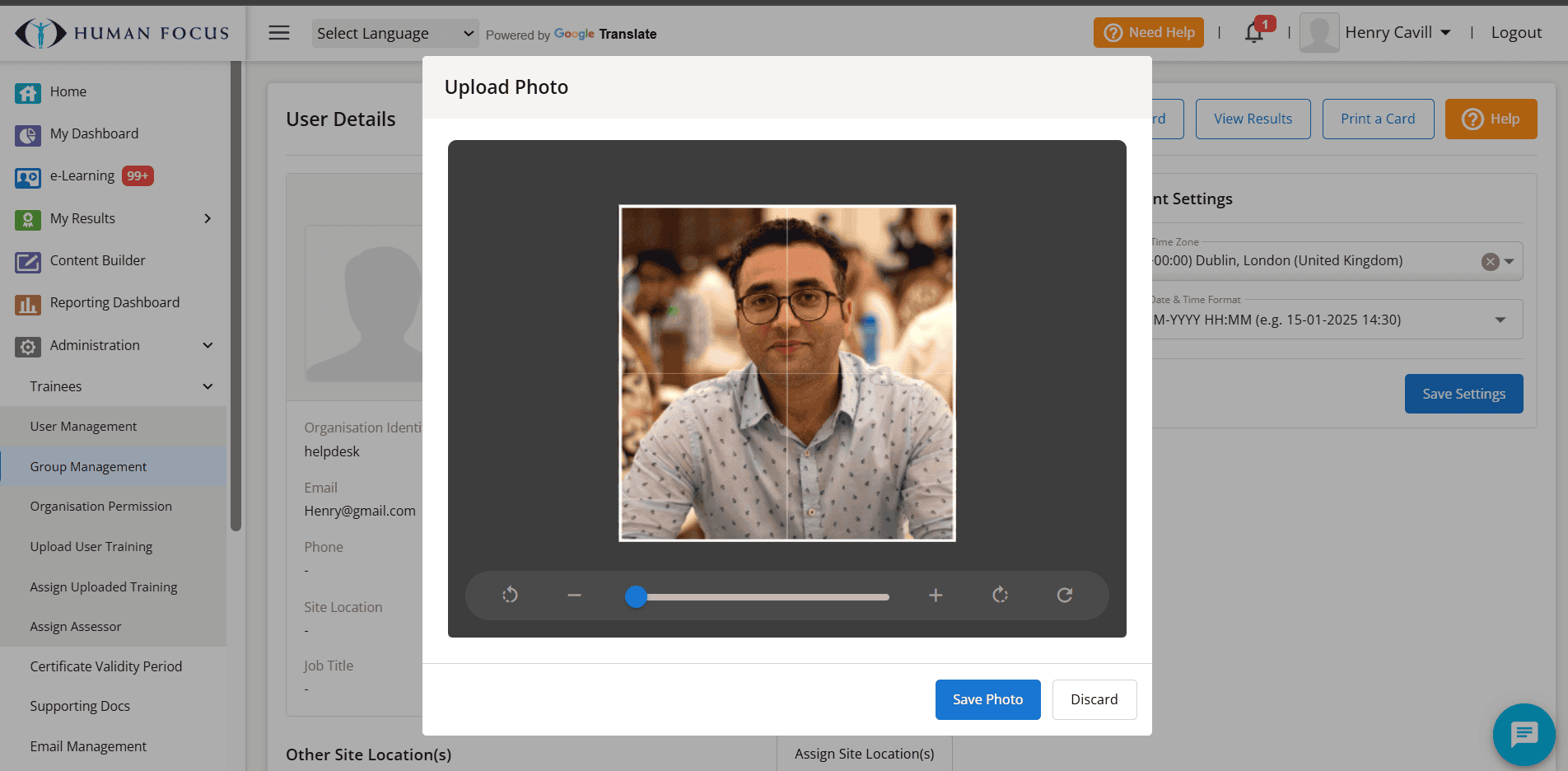 Profile Photo Cropper