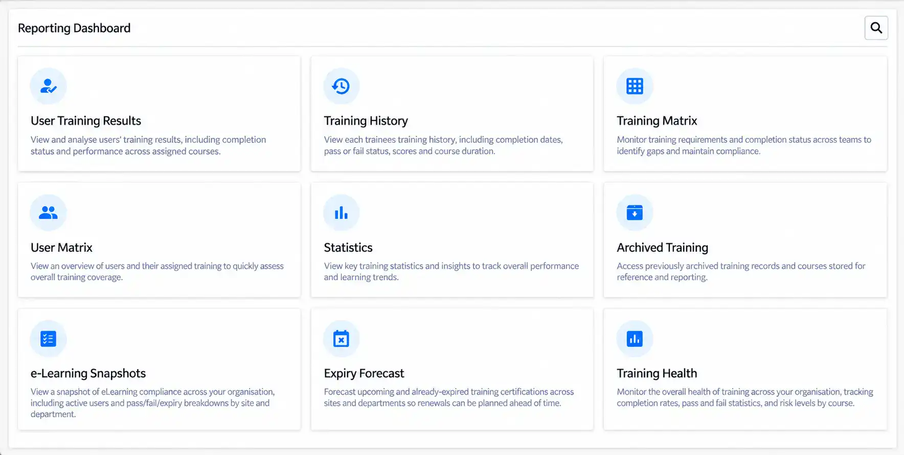 Reporting Dashboard