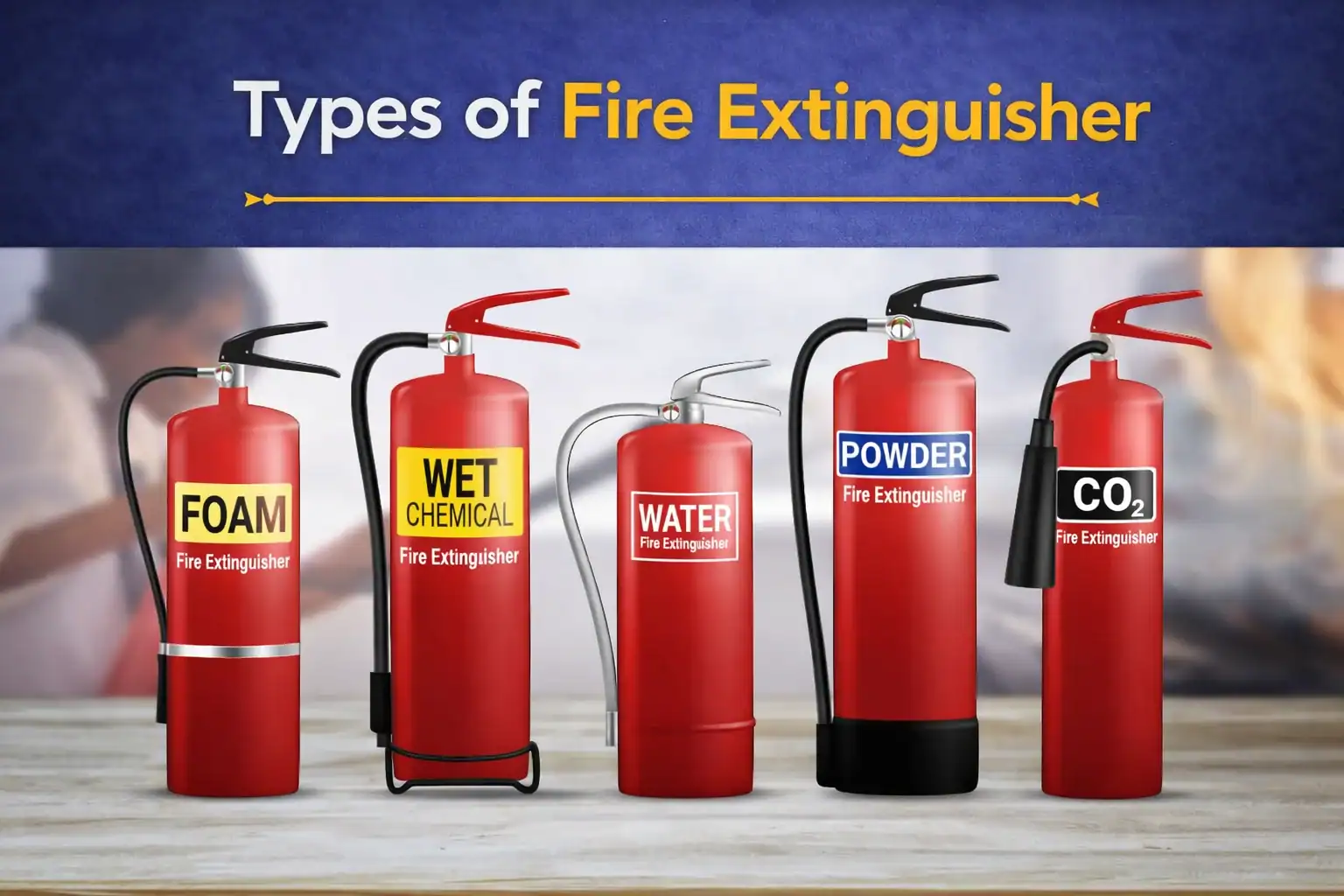 Types of Fire Extinguisher