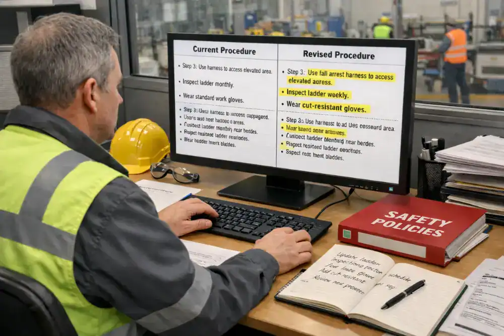 Updating training materials