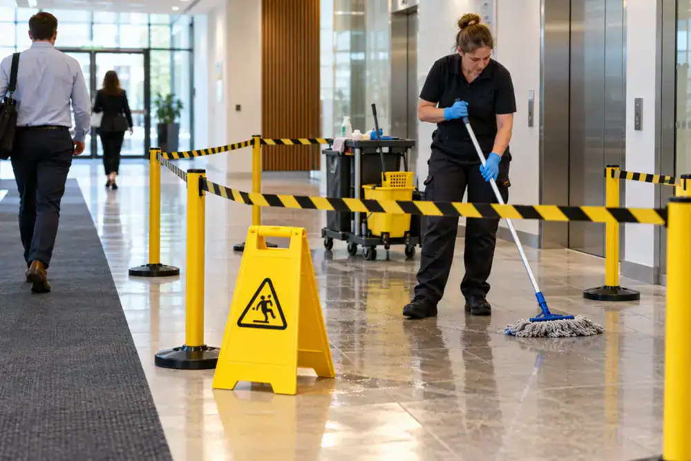 Wet Floor Signs Legal Requirements & Contamination Control