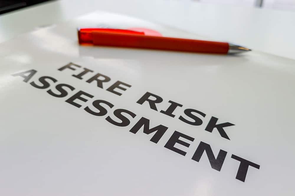 Who is responsible for completing a fire risk assessment