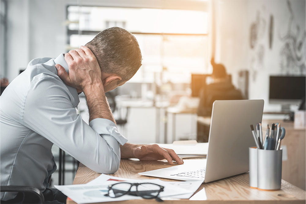 Working at a Desk