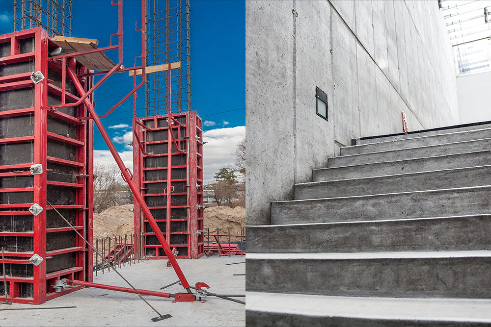 difference between temporary works and permanent works