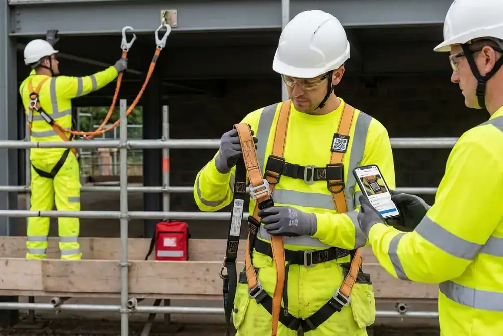 ensure workers use harnesses correctly