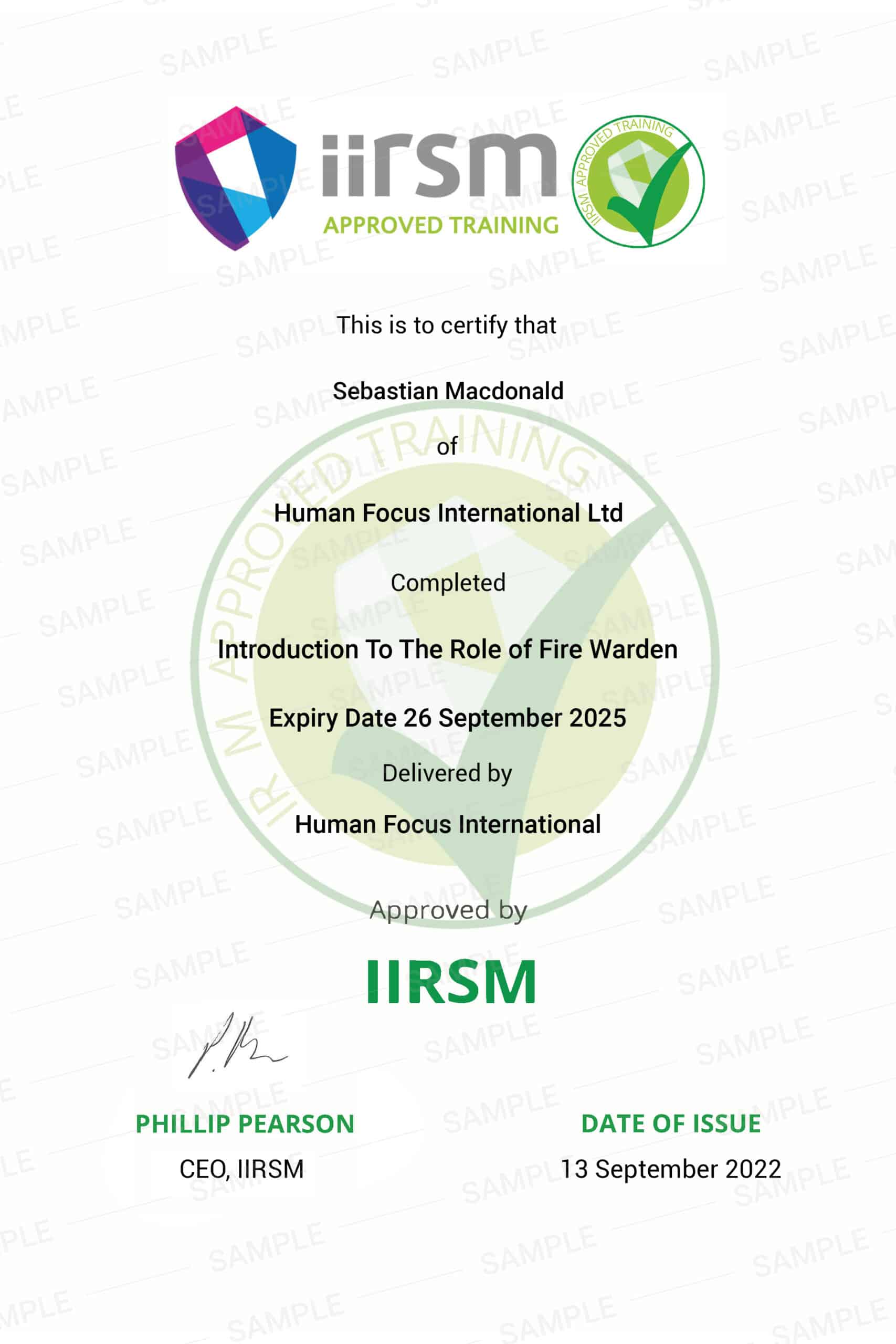 Fire Warden (Marshal) Training | Online Course & Certificate