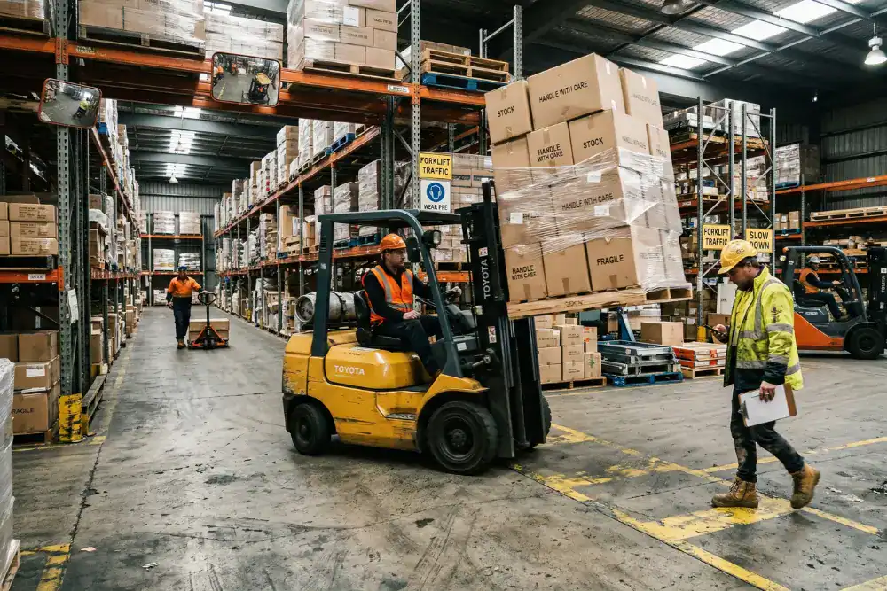 forklift struck by risk