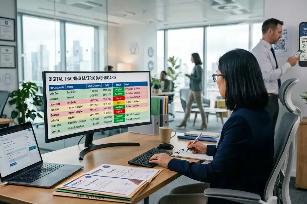 health and safety training matrix