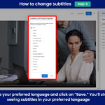 how to change subtitles - step 2