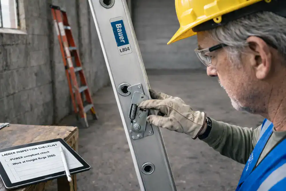 ladder inspection checklist UK