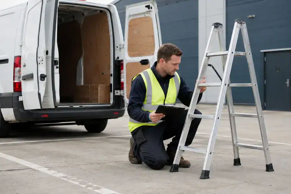 ladder inspection hired equipment responsibility