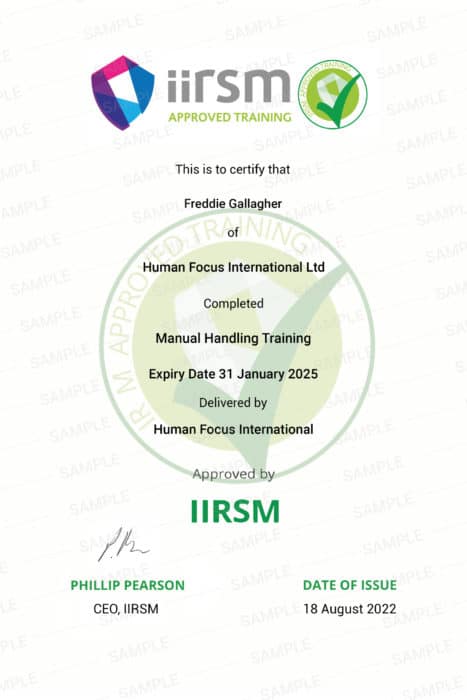 Manual Handling Training | Online Course & Certificate