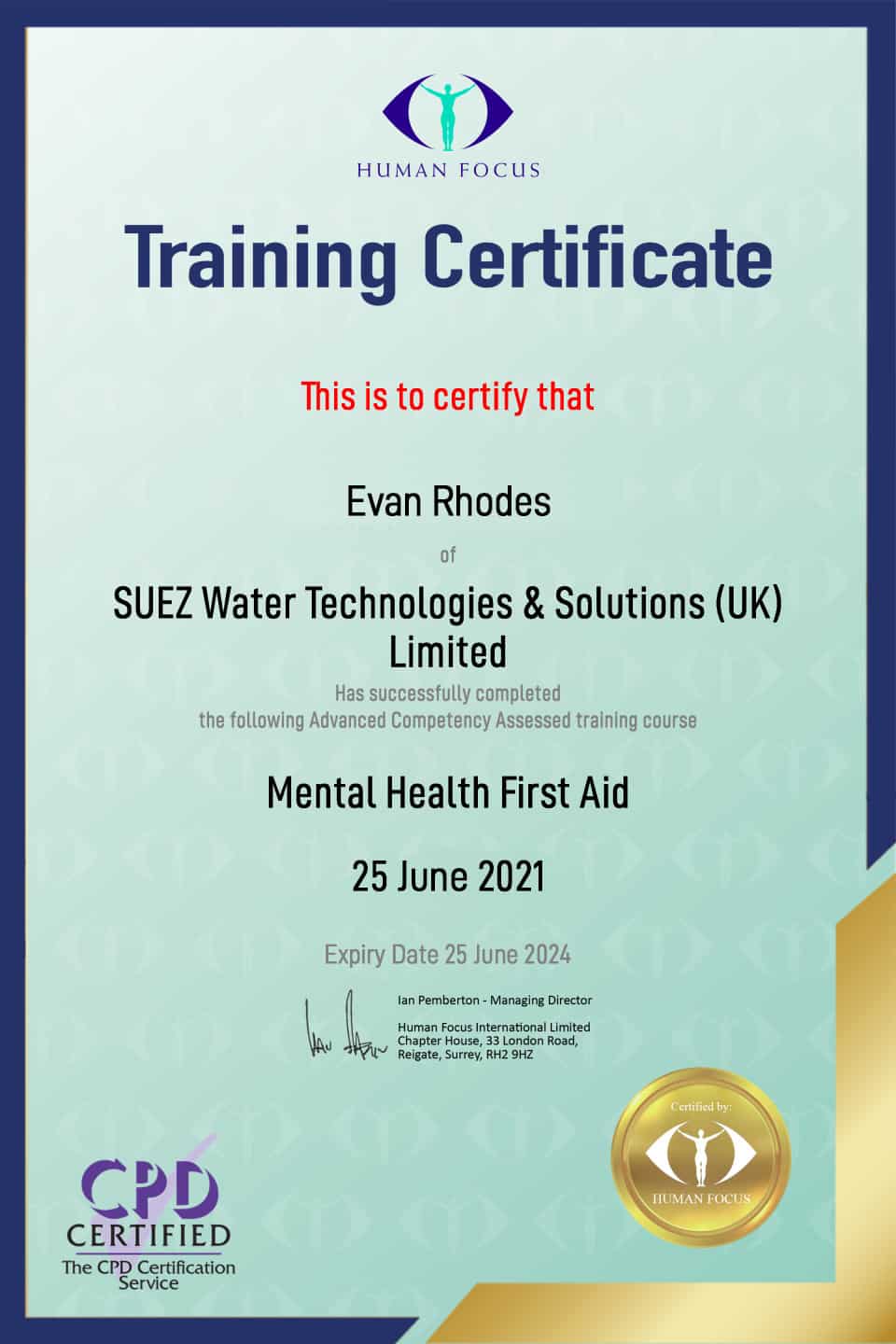 Mental Health First Aid Training | Online Course & Certificate