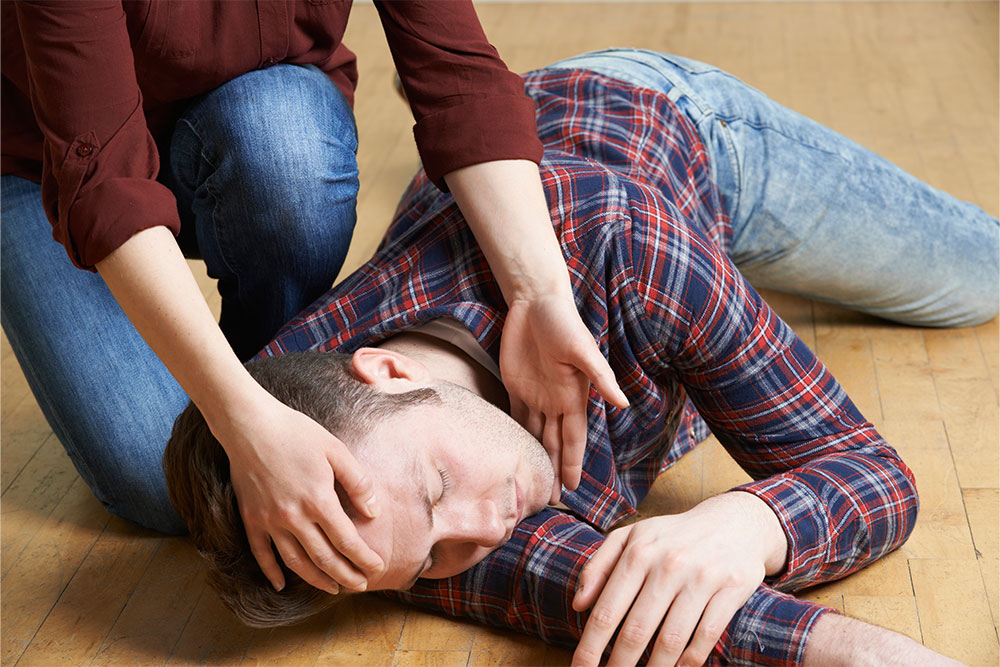 putting casualty in recovery position