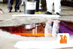 spill kit - how to clean body fluids course