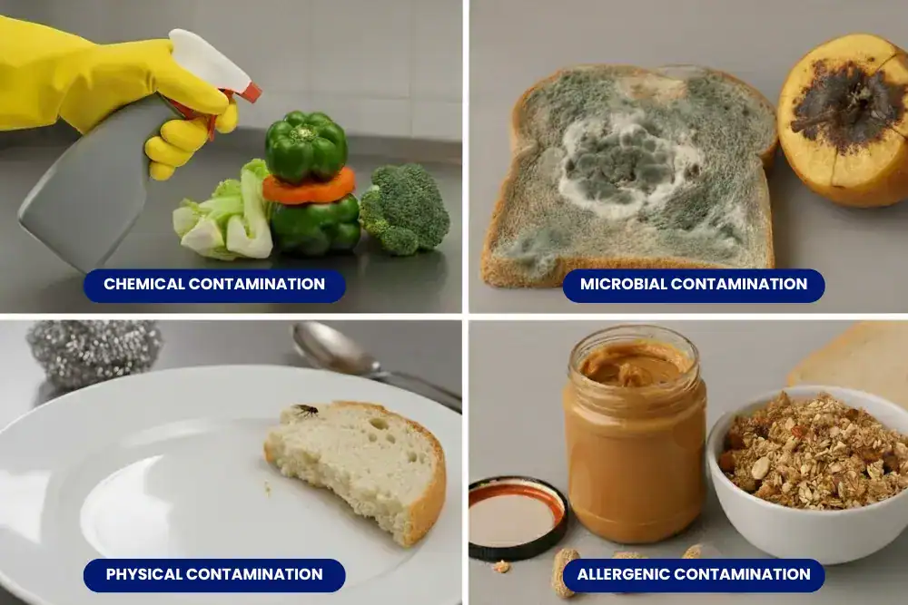 types of food contamination