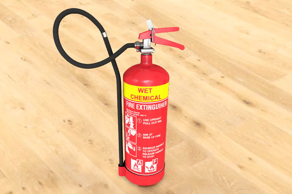 wet chemical fire extinguisher