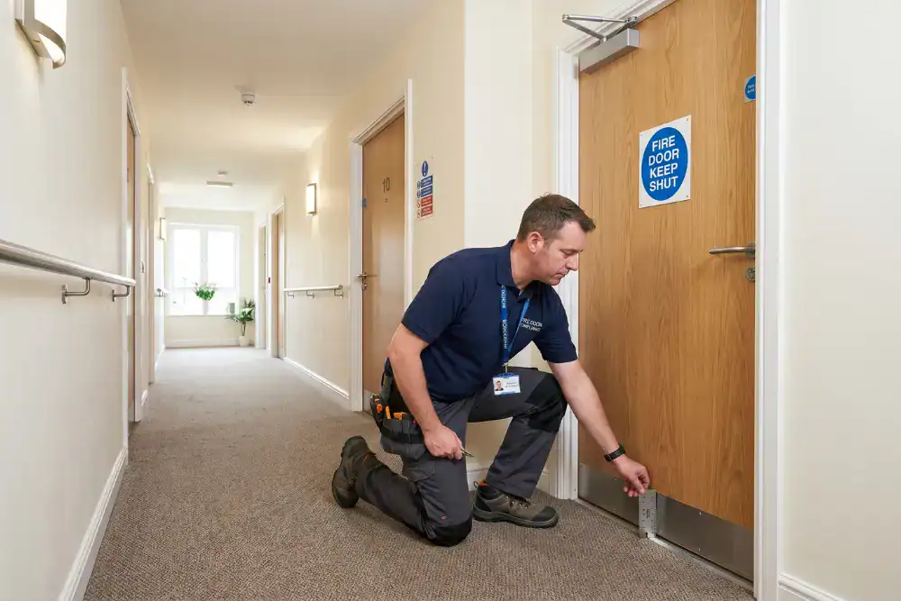 what is the maximum gap allowed under a fire door